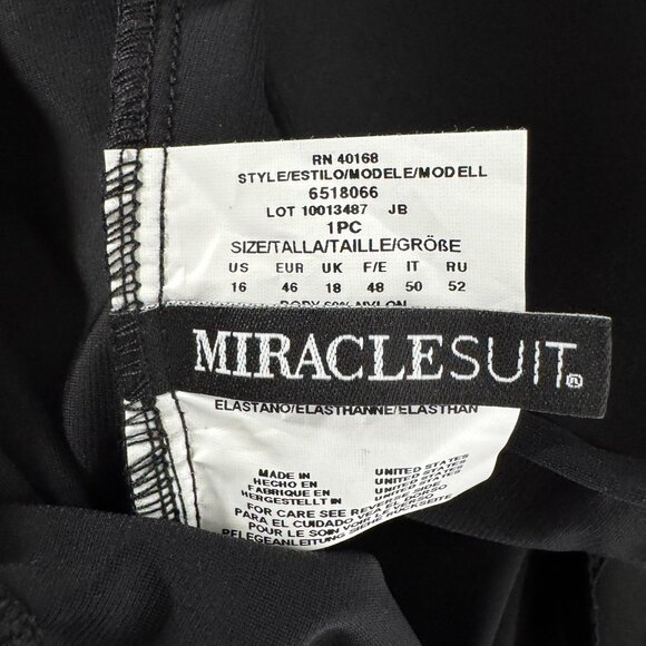 Miraclesuit One Piece Swimsuit Size 16 Striped Colorful Underwire SW-2064 - Picture 7 of 8